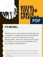 Public Speaking Tips