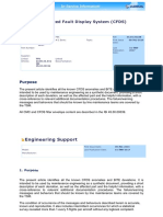 A320 Centralized Fault Display System (CFDS) Anomalies