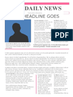 Word Newspaper Template 1