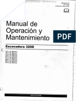 Manual Operacion Mantenimiento Excavadora Hidraulica 320d Caterpillar