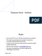 Treasure Hunt - Prelims