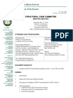 2010-05-11 Meeting Minutes - Structural Code Committee
