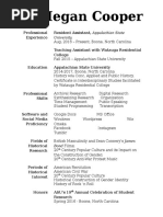 Megan Cooper - Resume