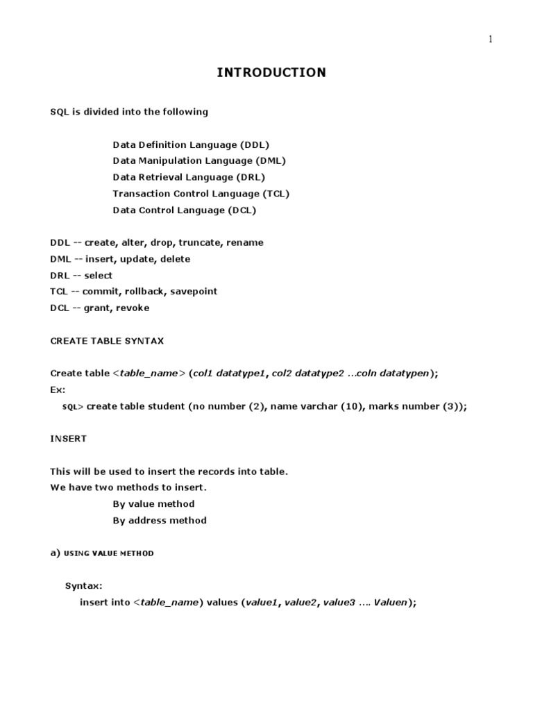 SQL PLSQL Beginners | PDF | Logarithm | Databases