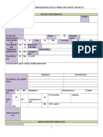 Anamnesis Fonoaudiológica para Paciente Adulto