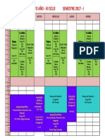 Horarios del semestre 2017-1 para estudiantes del quinto año 