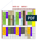 Horarios del semestre 2017-1 para estudiantes del tercer año 