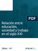 Relación Entre Educación, Sociedad y Trabajo en El Siglo XXI