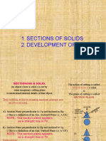 Sections & Developments of Solids