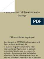 L'Humanisme I El Renaixement A Espanya