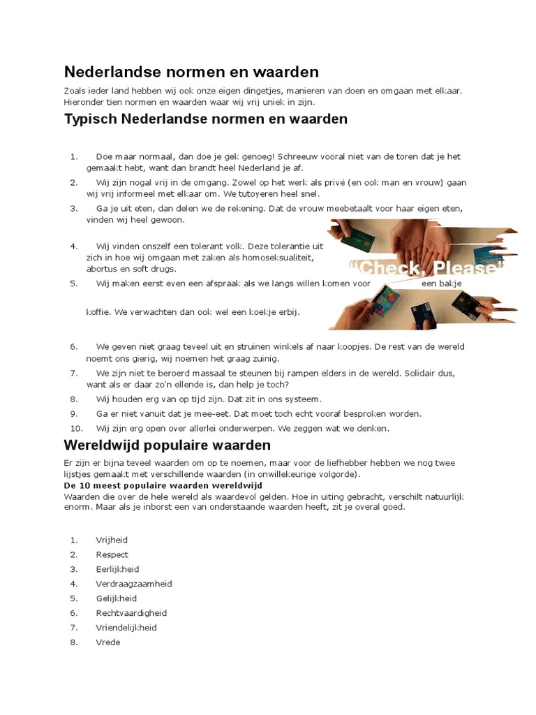 Nederlandse Normen en Waarden | PDF