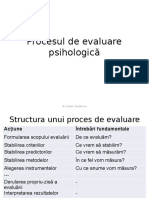 Procesul de Evaluare Psihologica