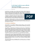 A Contribuição de Henri Lefebvre para Reflexão Do Espaço Urbano Da Amazônia