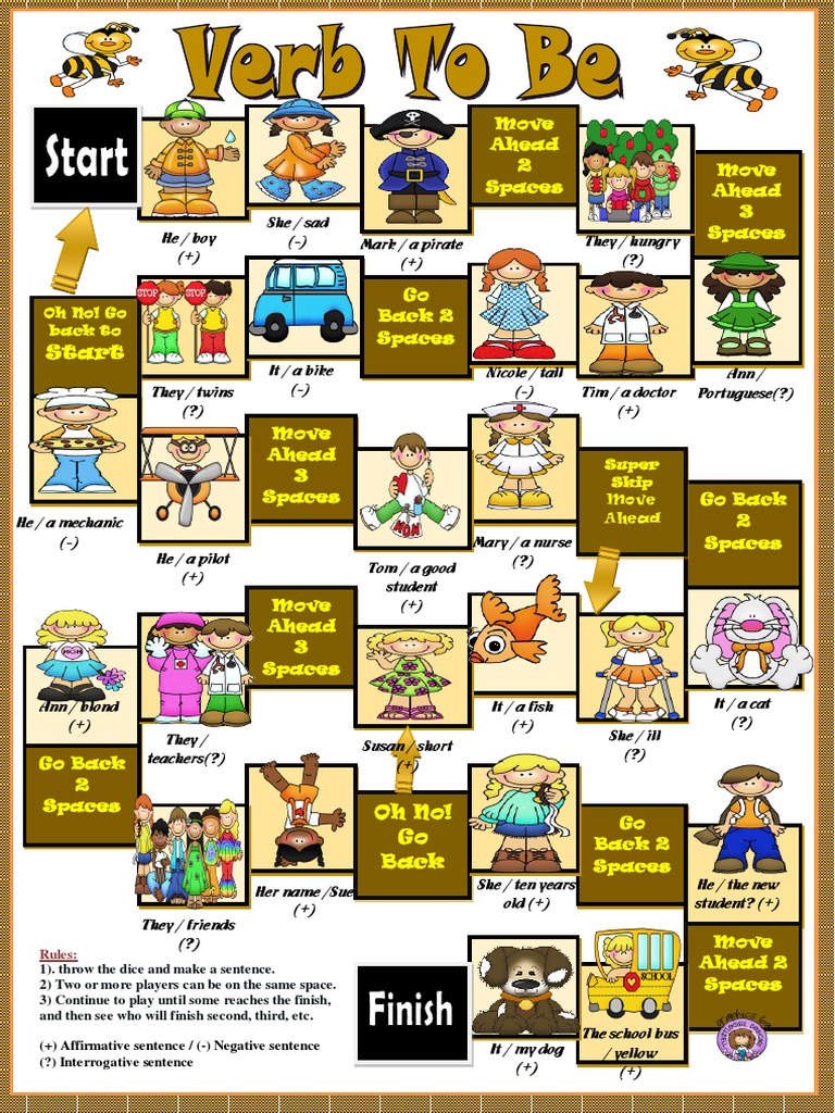 VERB TO BE - Boardgame.pdf  Language Mechanics  Semantic Units