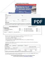 2017 Policy Conference Advance Registration Form