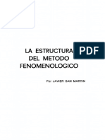 San Martin Javier - La Estructura Del Método Fenomenológico