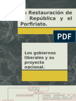 La Restauración de la República y el Porfiriato.pptx