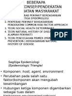 Teori Konsep Pendekatan Dalam Ilmu Kesehatan Masyarakat