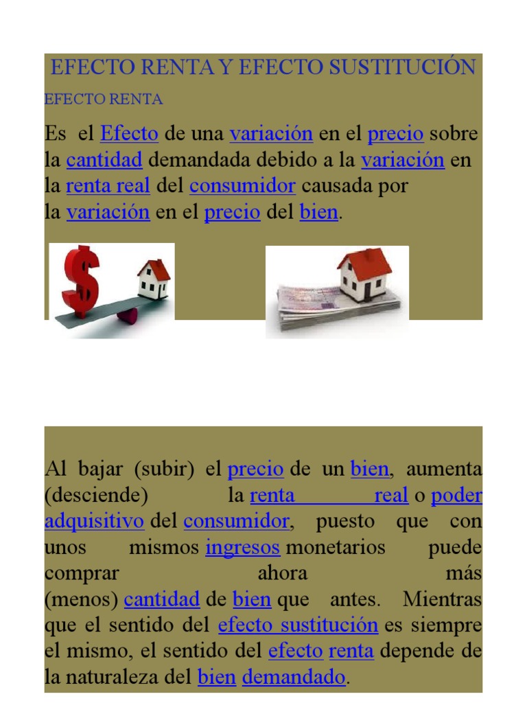 Efecto Renta y Sustitución en Economía | PDF | Microeconomía | Teorías ...