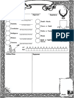 Labyrinth Lord Character Sheet PDF
