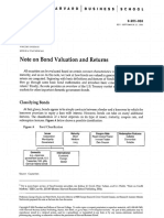 HBS Note Bond Valuation and Returns