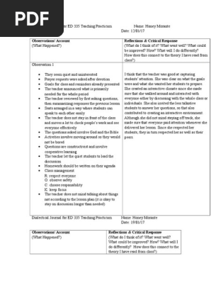 dialectical journals 