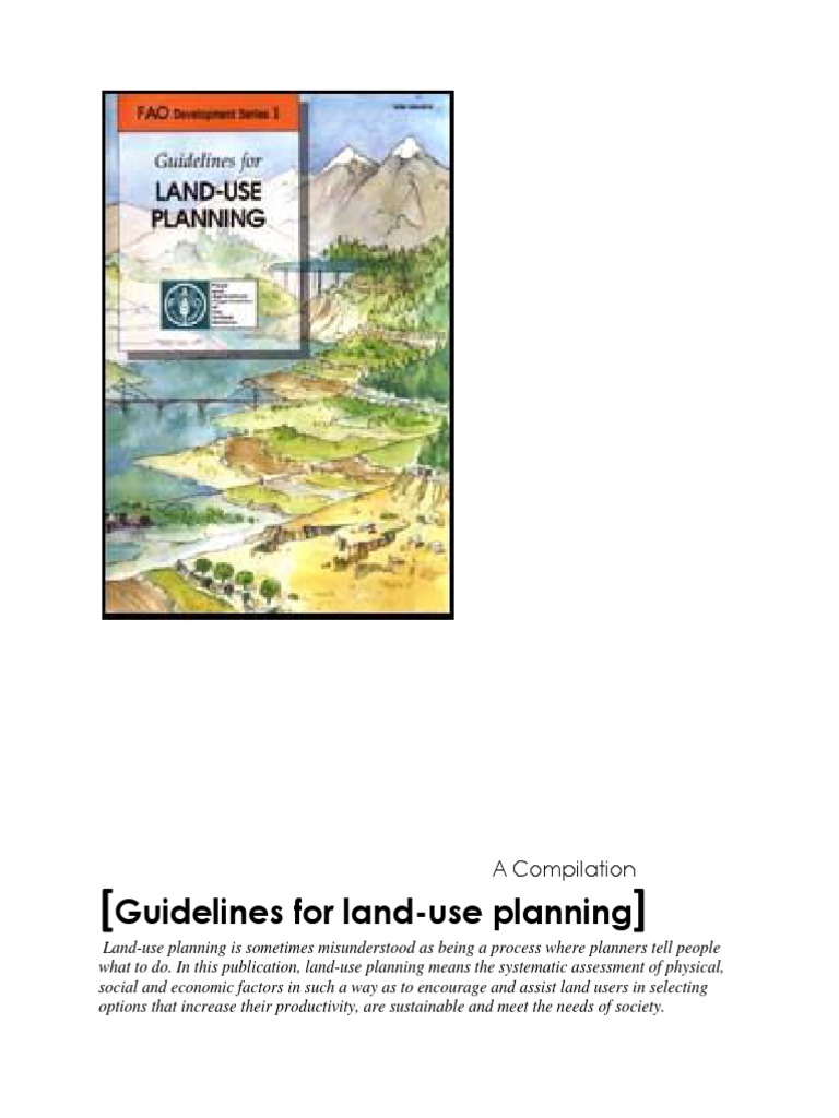 Guidelines for LandUse Planning Urban Planning Land Use Free 30