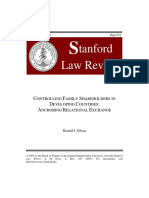 Controlling Family Shareholders in Developing Countries Anchoring Relational Exchange - Ronal J. Gilson