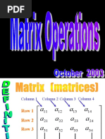 Presentation Determinants and Matrices