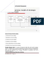 Issues in Strategic Decision Making