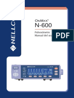 Manual de Operador Nellcor Oximax 600 PDF