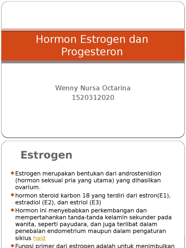 Hormon Estrogen Dan Progesteron Wenny Pdf