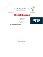 Hypothyroidism and Hyperthyroidism Therapeutics