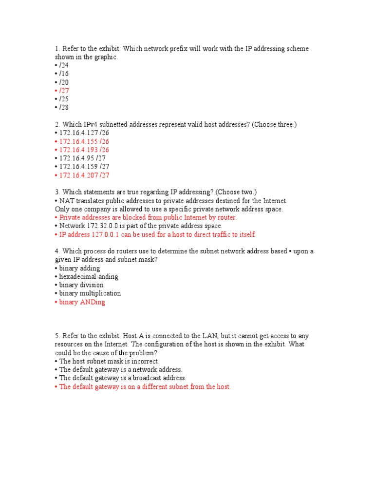 CCNA Modul 6 | PDF | Ip Address | Gateway (Telecommunications)