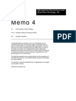 Memo 4: Managerial Economics and Business Strategy, 8e