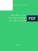 Horowitz - Sievers' Law and the Evidence of the Rigveda (1974)