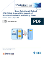 Cost-Effective Direct-Detection All-Optical OOK-OFDM System With Analysis of Modulator Bandwidth and Driving Power