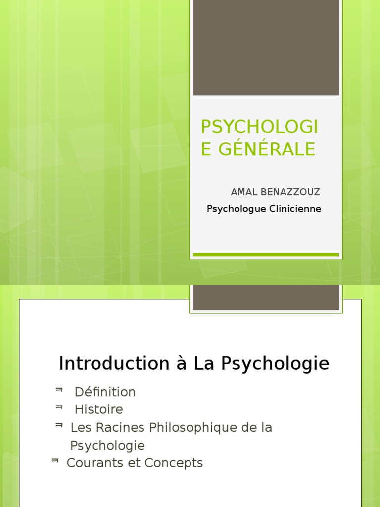 Introduction à la psychologie générale | PDF | Quotient intellectuel ...