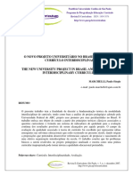 Marchelli - O Novo Projeto Universitário No Brasil e o Foco No Curriculum Interdisciplinar