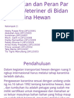 Presentasi Kedudukan dan Peran Paramedik Veteriner di Bidang Karantina Hewan