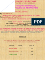 Projection of Points & Lines in Engineering drawing