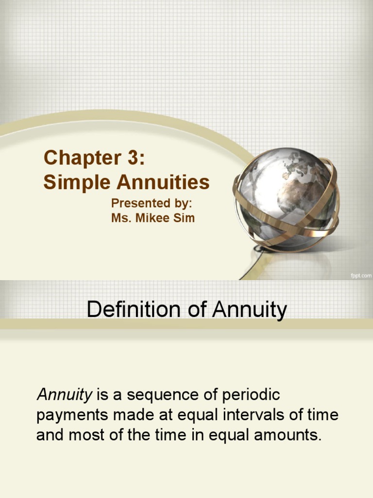 Understanding Simple Annuities | PDF | Present Value | Interest