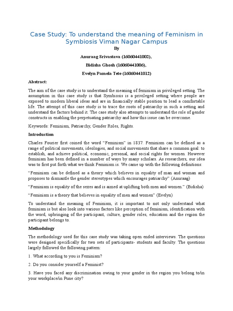 Gender research paper image