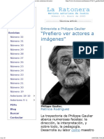 Entrevista A Philippe Gaulier. LA RATONERA, Revista Asturiana de Teatro