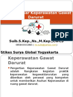 Konsep Dasar Keperawatan Gawat Darurat (KGD)