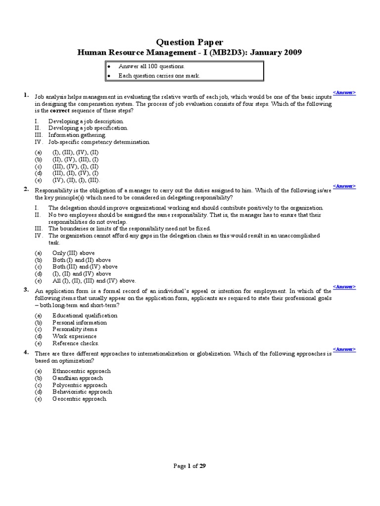 (WWW - Entrance-Exam - Net) - ICFAI University, MBA Human Resource ...