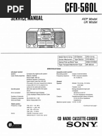 Sony Cfd-560l SM