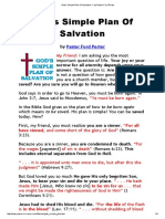 God's Simple Plan of Salvation