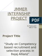 Summer Internship Project: By-Megha Patel Mba 2 Year