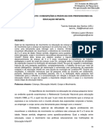 Corpo e Movimento Concepcoes e Praticas Dos Professores Na Educacao Infantil